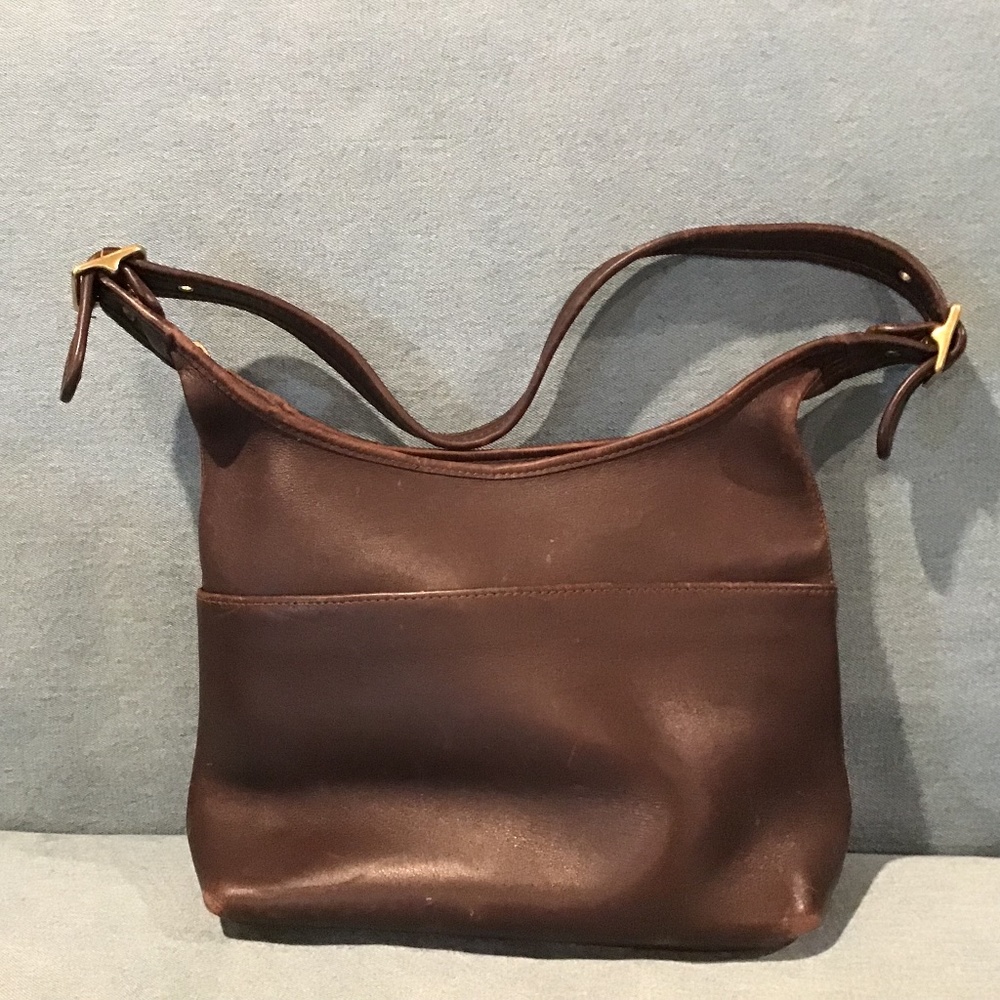 Coach Legacy brown bucket hobo bag L2J-9058